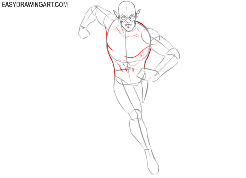How to Draw Flash from DC Comics with Easy Step by Step Drawing Lesson   How to Draw Step by Step Drawing Tutorials