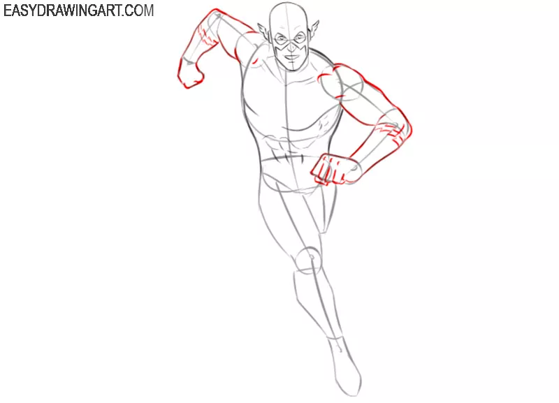 how to draw flash in cartoon