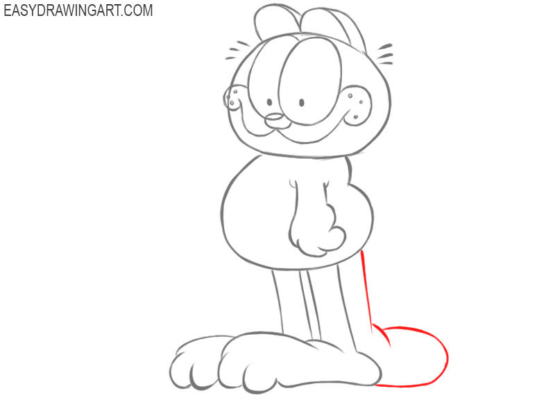 garfield drawing pencil