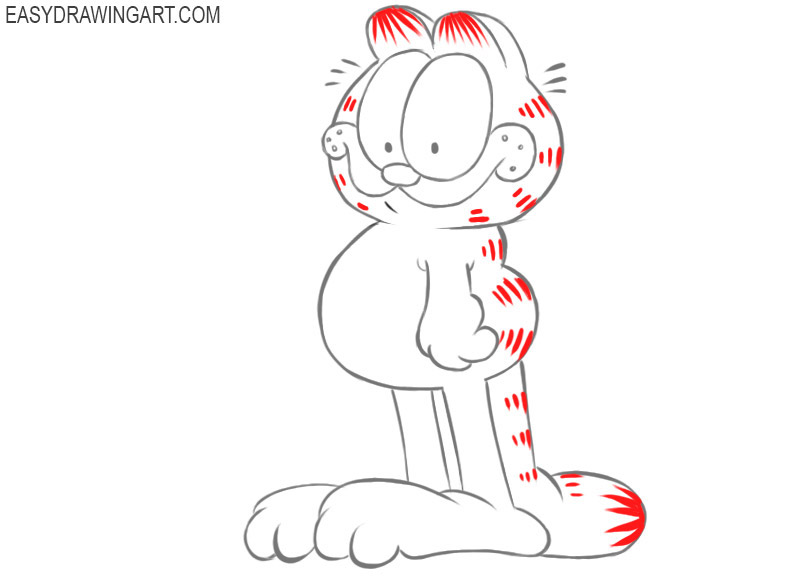 garfield drawing tutorial