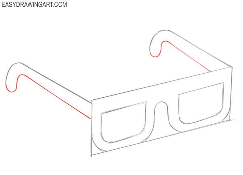 How to draw cute glasses