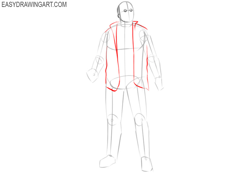 jason voorhees drawing step by step
