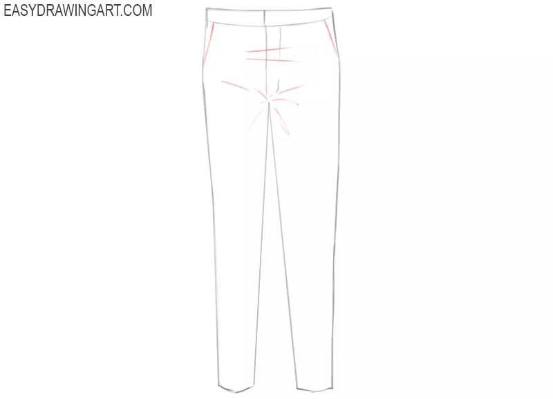 how to draw pants picture