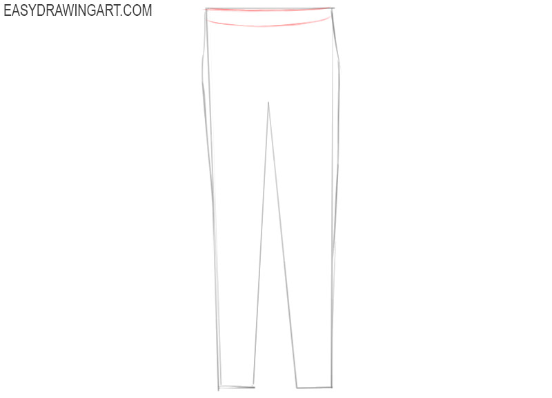 how to draw cartoon pants