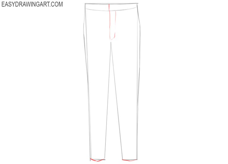 how to draw cute pants