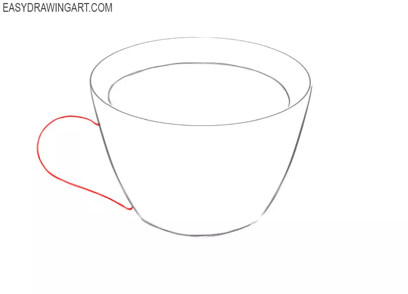 Teacup Drawing - How To Draw A Teacup Step By Step