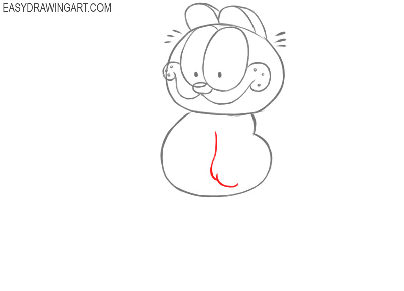 how to draw pictures of garfield