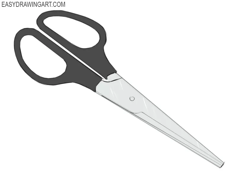How to Draw Scissors - Easy Drawing Art