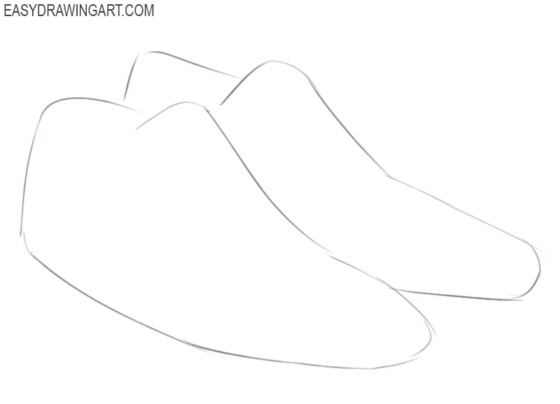 how to draw a shoes step by step