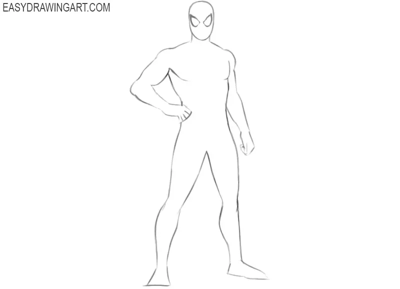 How to Draw Spiderman Step by Step | Spiderman drawing, Drawing  superheroes, Children sketch