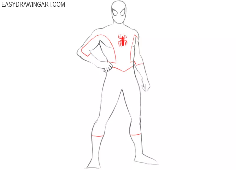 how to draw spiderman drawing