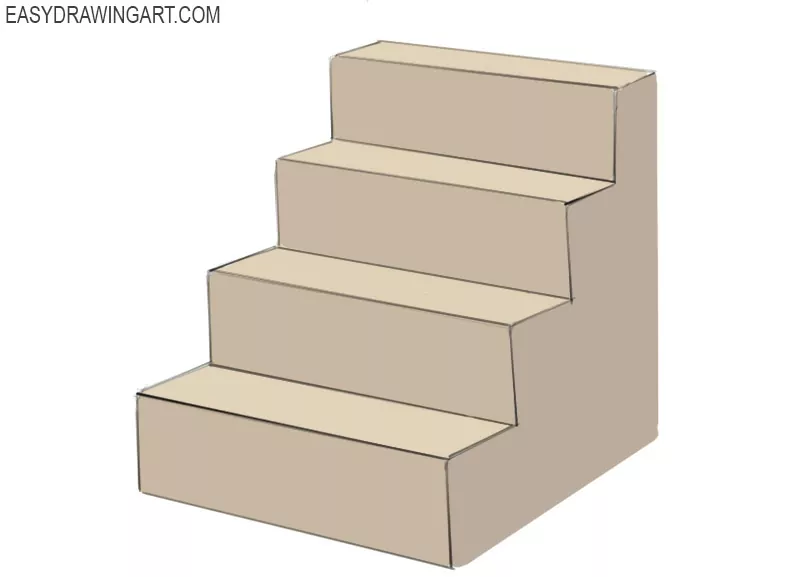 how to draw stairs 