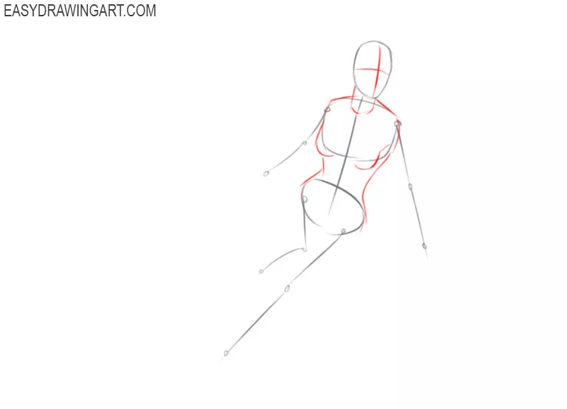 how to draw supergirl easy