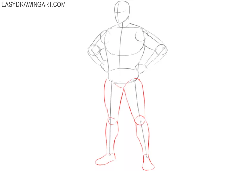 how to draw superman cartoon step by step
