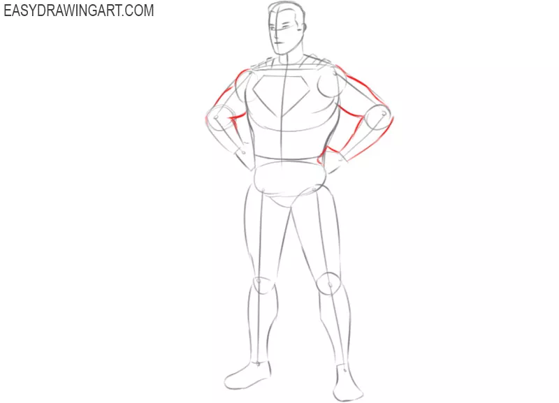 How to Draw Superman with Easy Step by Step Drawing Tutorial  How to Draw  Step by Step Drawing Tutorials