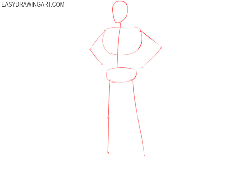 how to draw superman step by step