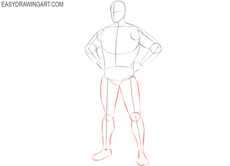 how to draw superman cartoon step by step
