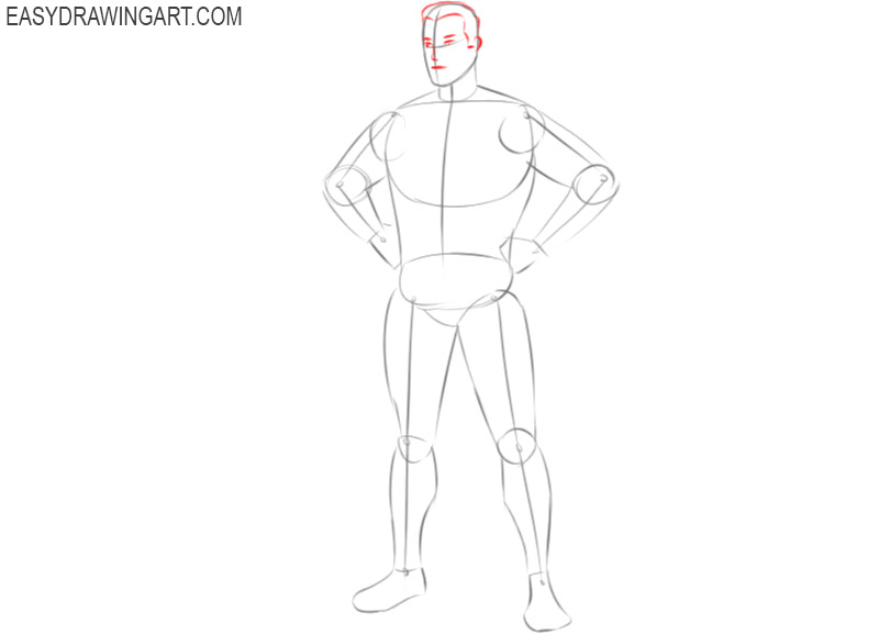 how to draw classic superman