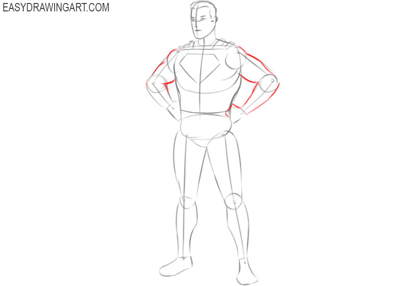 how to draw superman pencil drawing