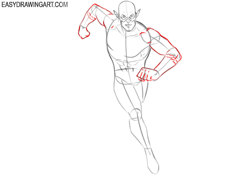 how to draw flash in cartoon