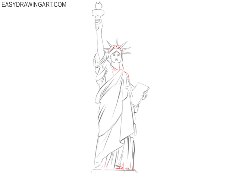 the statue of liberty drawing easy