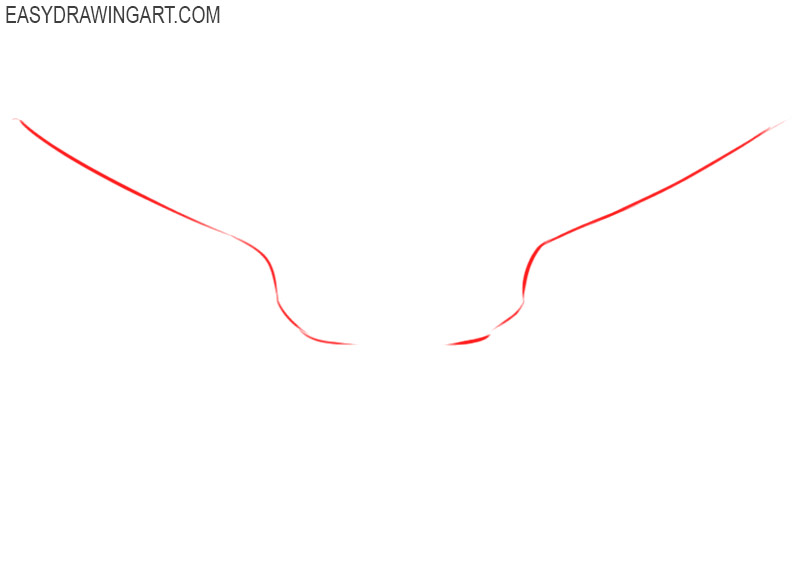 how to draw wings easy