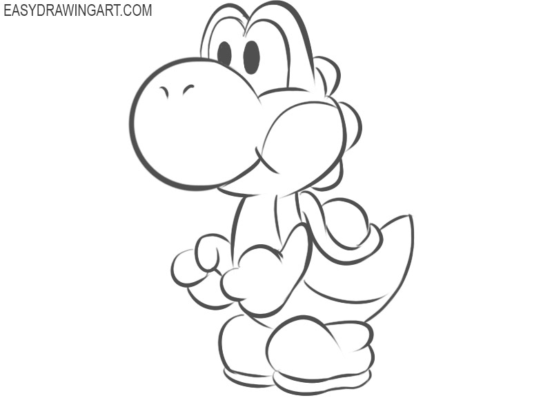 yoshi drawing tutorial