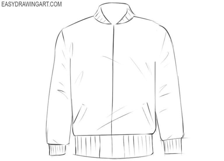 How to Draw a Jacket Easy Drawing Art