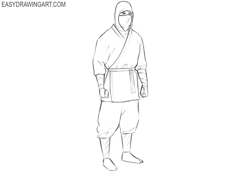 ninja assassin drawing