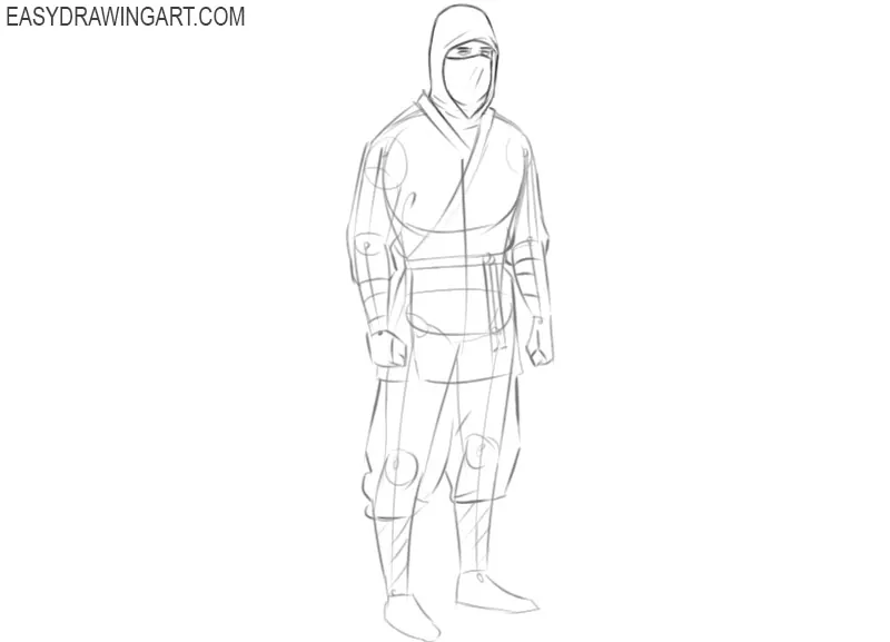 ninja drawing easy