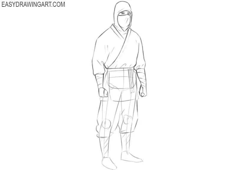 How to Draw a Ninja - Easy Drawing Art