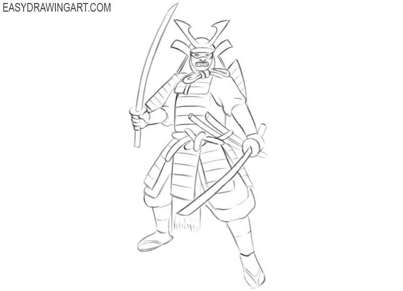 ninja samurai drawing