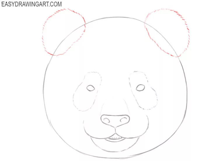 How to Draw a Panda Face Easy Drawing Art