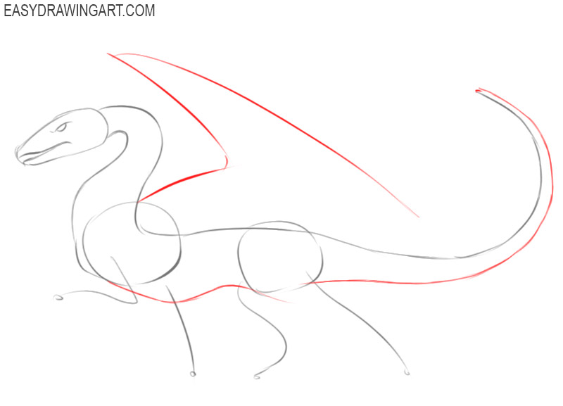 pictures of how to draw a dragon