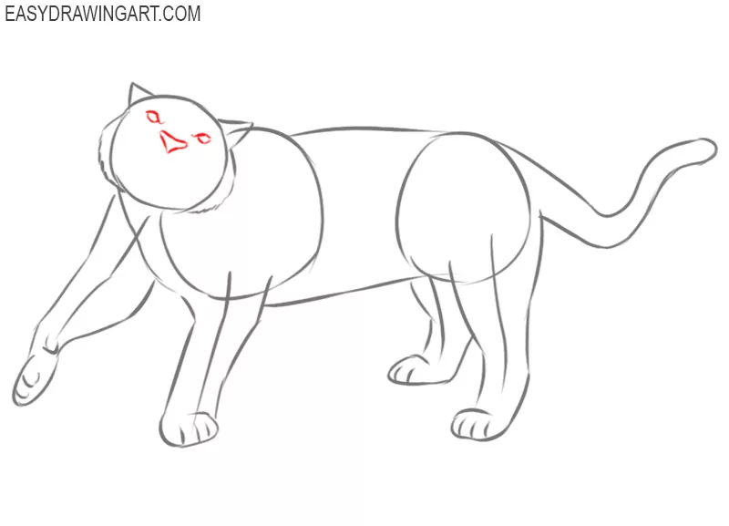 roaring tiger drawing for beginners