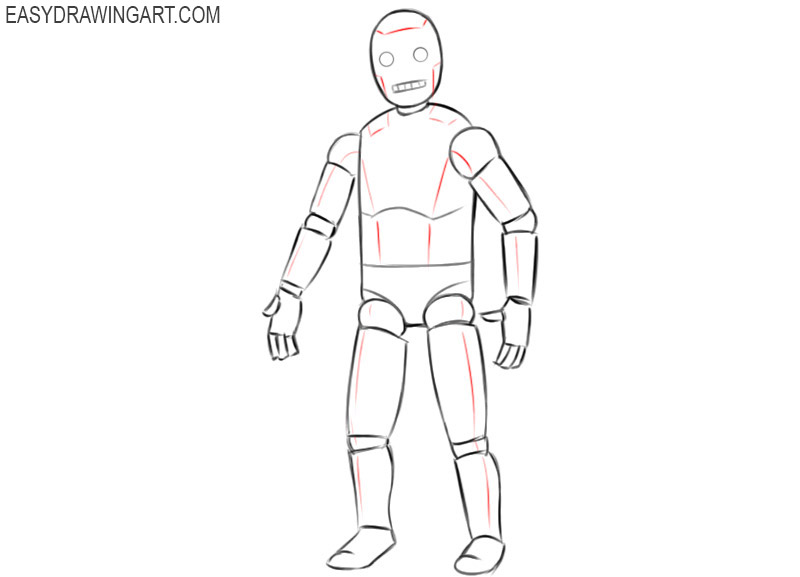 robot drawing easy