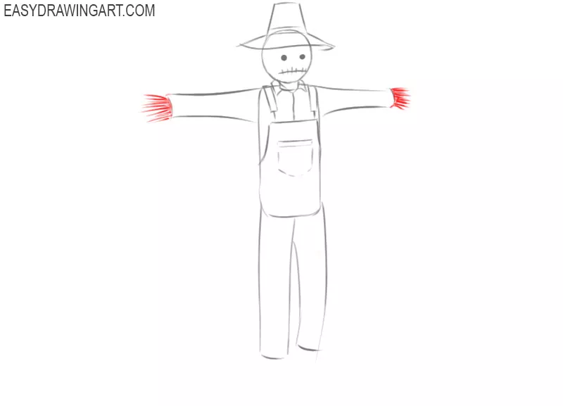 scarecrow drawing cute