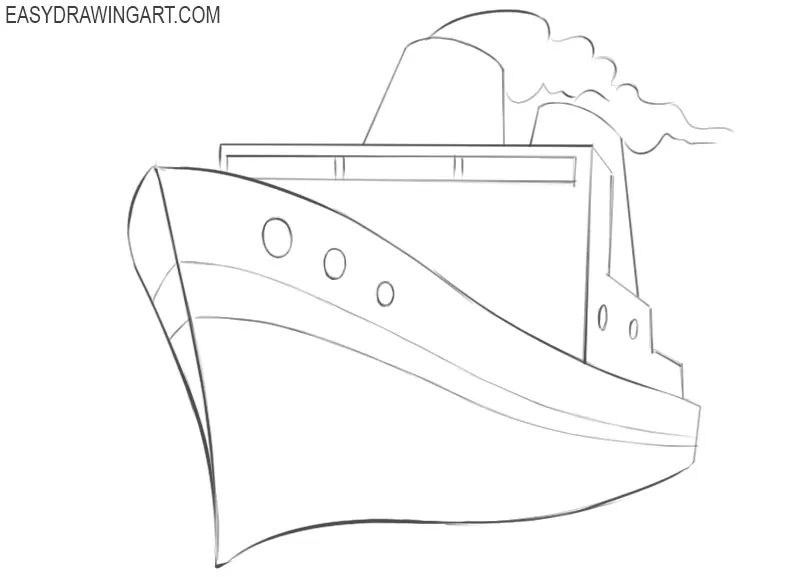 ship drawing simple