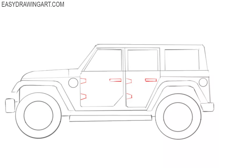 Vintage Jeep Drawing Vector Royalty Free SVG, Cliparts, Vectors, And Stock  Illustration. Image 36362792.