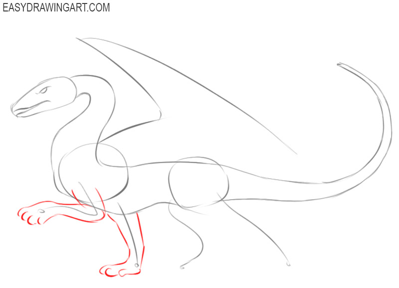 steps of how to draw a dragon