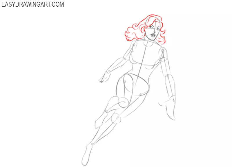 steps on how to draw supergirl