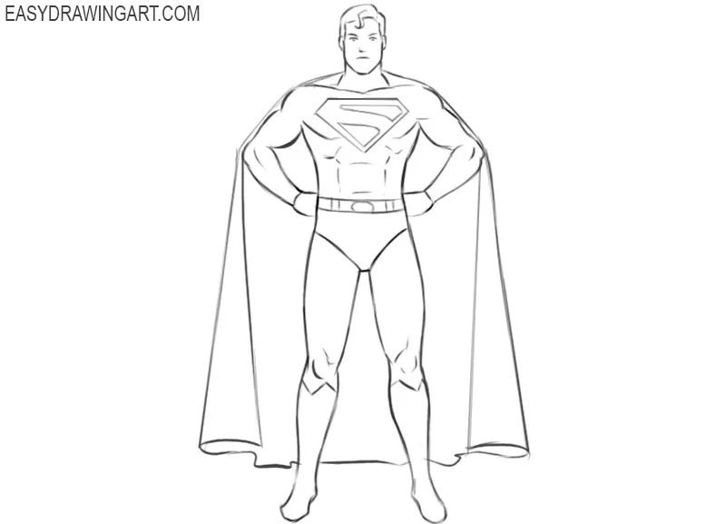 superhero drawing easy