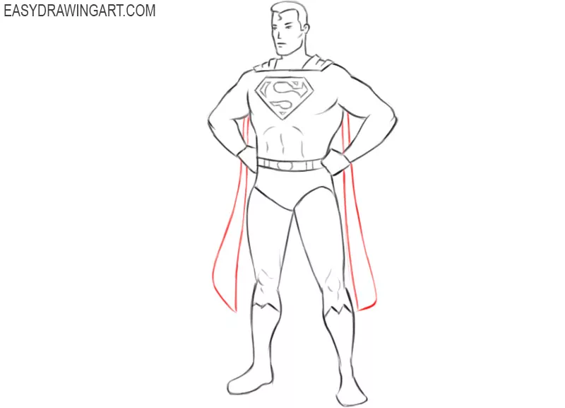 superman drawings in pencil