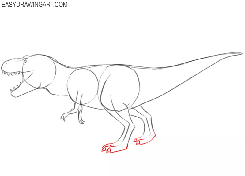 t rex drawing cute