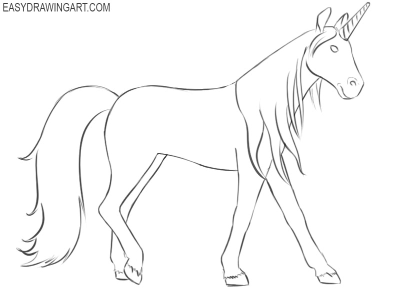 unicorn drawings easy