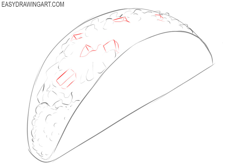 How to draw a taco for beginners