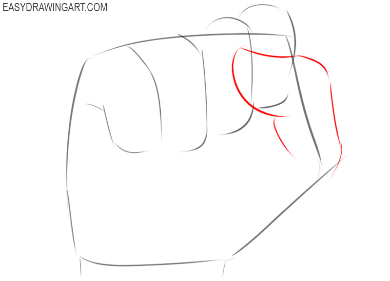 How to Draw a Fist Easy Drawing Art