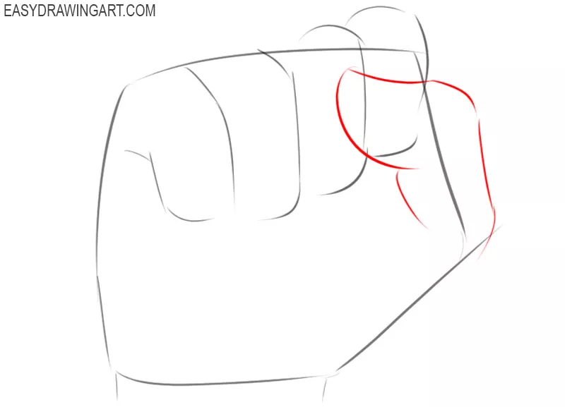 Clenched fist drawing