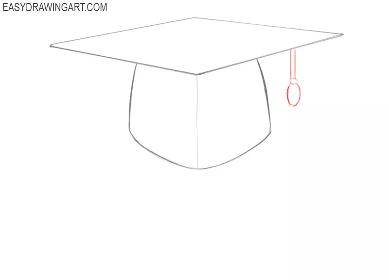 Graduation cap drawing tutorial
