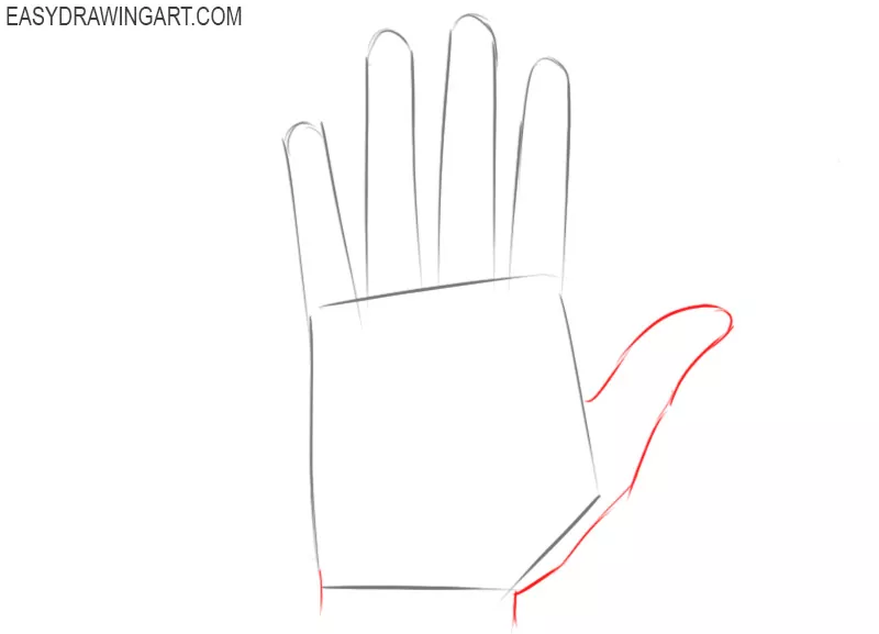 Draw a hand ✋ Easy drawing tutorial for new artists on how to draw a hand.  #drawinglesson #drawhand | Instagram